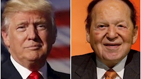 שלדון אדלסון דונאלד טראמפ